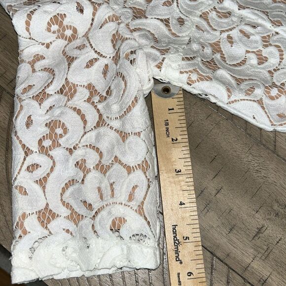 NWT Misha Rosie Dress 👗 Lace over nude lining. Gorgeous! Wedding 💒 ready! - Picture 11 of 17